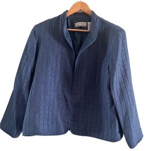 ALIA OPEN FRONT BLUE BLAZER SIZE 14P